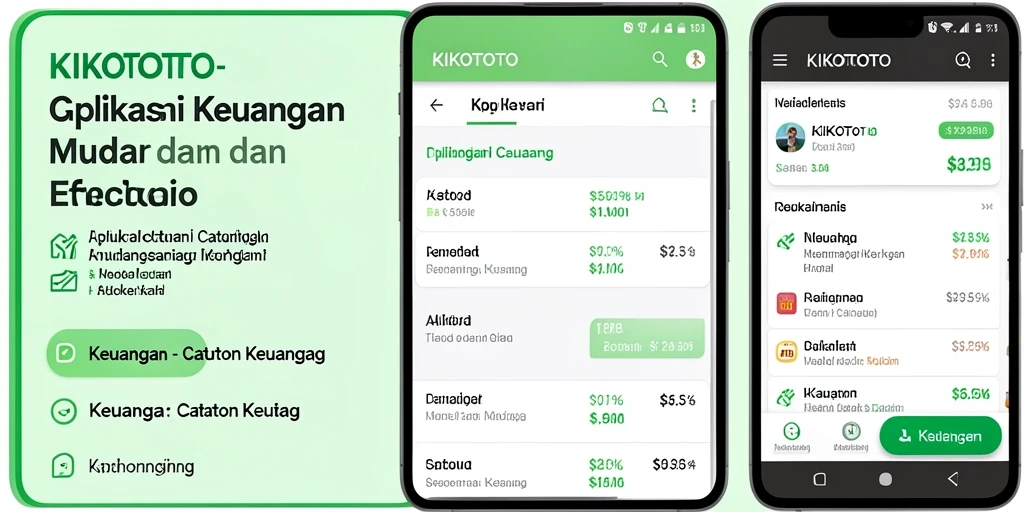 Antarmuka KIKOTOTO yang sederhana dan efektif untuk Catatan Keuangan.
