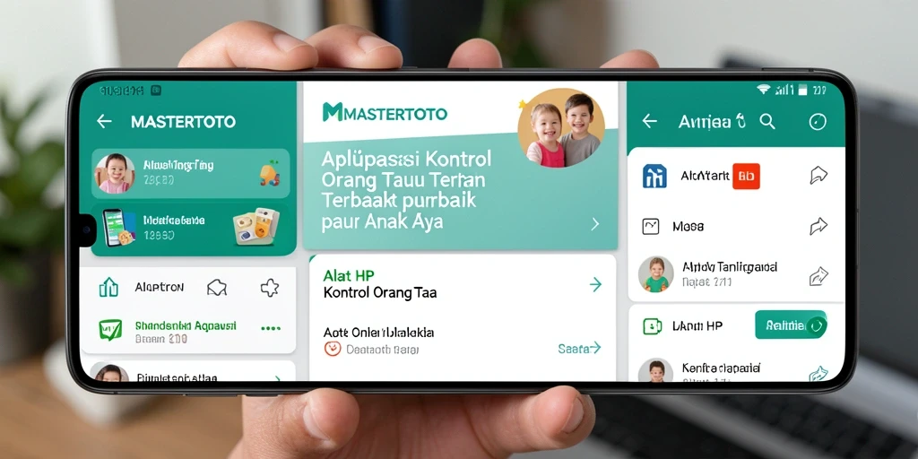 Antarmuka MASTERTOTO yang intuitif dan mudah digunakan untuk kontrol orang tua.