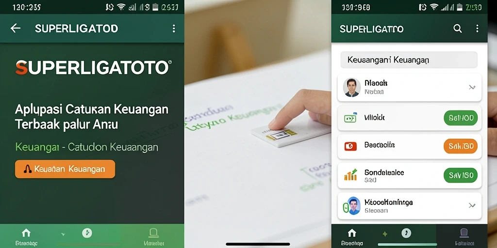 Tampilan antarmuka yang sederhana dan informatif untuk Catatan Keuangan.