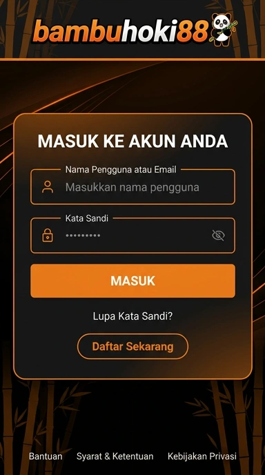 Cara Mudah Login Akun bambuhoki88 di Android