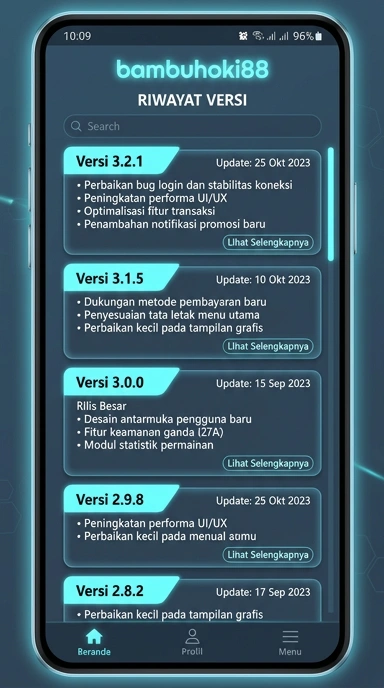 Riwayat Versi Terkini bambuhoki88 untuk Pengguna Android